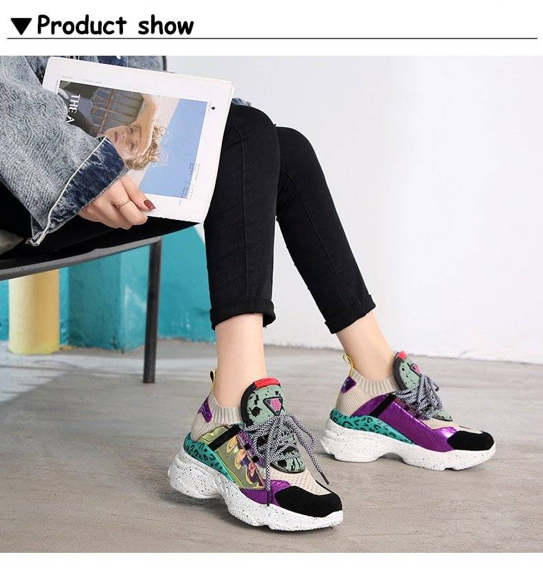 ERNESTNM 2019 New Sneakers Women 35-42 Platform White Sneakers Horsehair Shoes Casual Boots Breathable Soft Woman Chunky Shoes