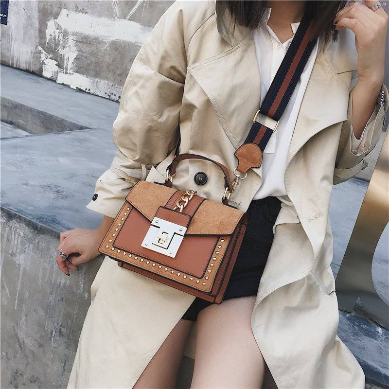 Luxury Handbags Women Bags Designer Rivet crossbody bags for women 2019 Fashion Small Messenger Shoulder bag ladies Hand Bag Red
